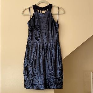 Lulu’s Navy Blue Sequin Dress